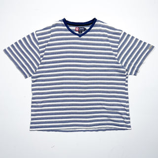 90’s CHAPS RALPH LAUREN Vネック マルチボーダー Tシャツ