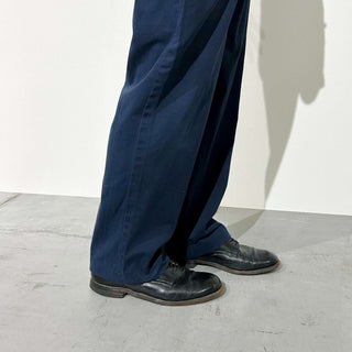Ralph Lauren "PROSPECT PANT" ノータック ワイド チノ パンツ(ネイビー)