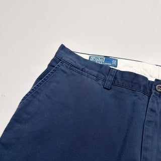 Ralph Lauren "PROSPECT PANT" ノータック ワイド チノ パンツ(ネイビー)