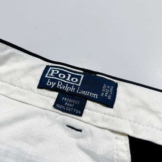 Ralph Lauren "PROSPECT PANT" ノータック ワイド チノ パンツ(ネイビー)