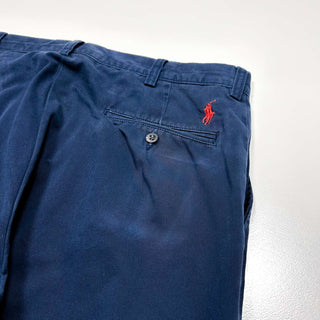 Ralph Lauren "PROSPECT PANT" ノータック ワイド チノ パンツ(ネイビー)