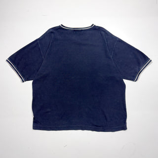 90’s～00’s STJOHN'SBAY 鹿の子生地 リブライン Vネック Tシャツ