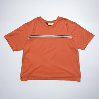 90’s～00’s STJOHN'SBAY 鹿の子生地 センターライン Vネック Tシャツ