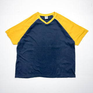 00’s OLDNAVY メッシュ ラグラン Vネック Tシャツ