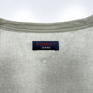 90’s TOMMYJEANS ワッフル生地 Vネック Tシャツ