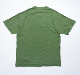 00's Hanes アニマル サイ オリーブ プリント Tシャツ