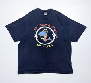 00's JERZEES DELPHI 企業 アニマル プリント Tシャツ