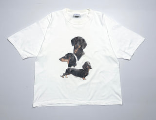 00's AllSport ダックスフンド アニマル プリント Tシャツ