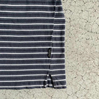 90's DOCKERS ボーダー ハーフジップ コットン S/S ポロシャツ