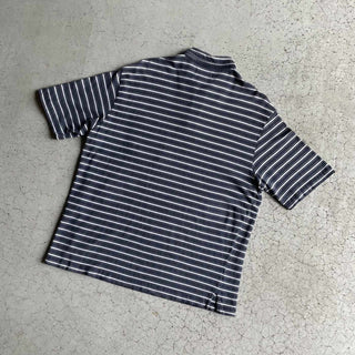 90's DOCKERS ボーダー ハーフジップ コットン S/S ポロシャツ