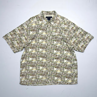 00's EXOFFICIO インドコットン 魚柄 s/s シャツ