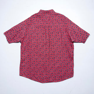 90's "made in USA" CREEKWOOD 幾何学 小紋柄 s/sシャツ