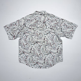 80's "made in USA" FRANK 民族調  開襟 s/sシャツ