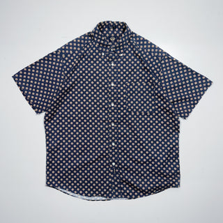 00's DOCKERS 小紋柄 ボタンダウン s/sシャツ