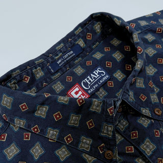 90's CHAPS RALPH LAUREN 総柄 s/sシャツ
