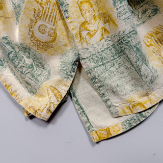 60's~70's "made in HAWAII" GO BAREFOOT IN PARADISE アロハ プルオーバー s/s シャツ