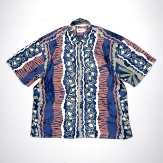 80's~90's J.T.BECKETT アブスクラクト柄 s/s シャツ
