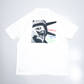 90's "made in USA" anvil アート プリント Tシャツ