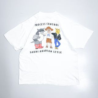 90's "made in USA" Hanes ポケット付き グラフィック プリント Tシャツ