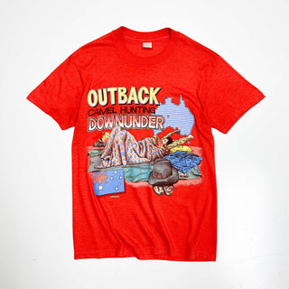 80's "made in USA" OUTBACK DOWNUNDER プリントTシャツ