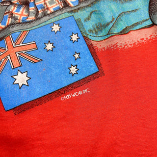 80's "made in USA" OUTBACK DOWNUNDER プリントTシャツ