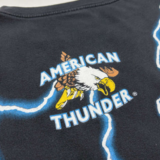 90's "AMERICAN THUNDER" アニマル プリントTシャツ