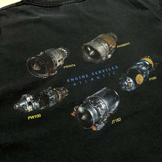 00's port and company "SPACE ENGINE" 両面プリント Tシャツ