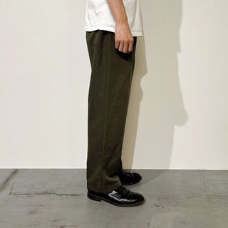 90's claiborne レーヨン 2タック ワイドスラックス