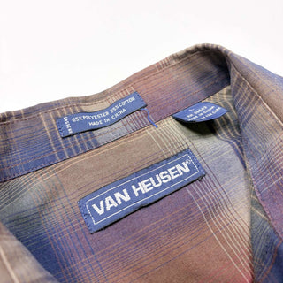 80's～90's van heusen オンブレチェック L/Sシャツ