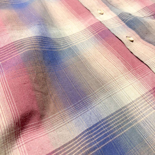 80's～90's van heusen オンブレチェック L/Sシャツ