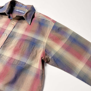 80's～90's van heusen オンブレチェック L/Sシャツ