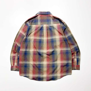 80's～90's van heusen オンブレチェック L/Sシャツ