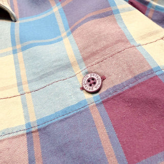 patagonia "organic cotton" ダブルポケット チェック L/Sシャツ