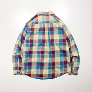 patagonia "organic cotton" ダブルポケット チェック L/Sシャツ