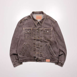 90's "made in USA" GUESS 2nd type ブラウンデニム ジャケット