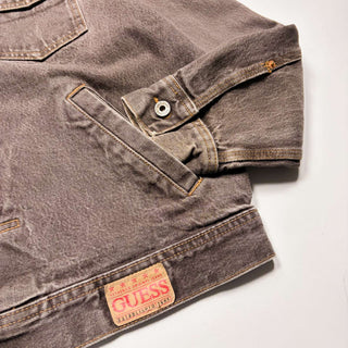 90's "made in USA" GUESS 2nd type ブラウンデニム ジャケット