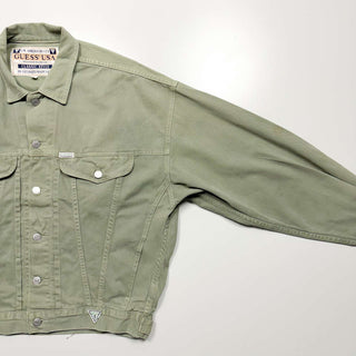 80's "made in USA" GUESS 2nd type ピスタチオデニム ジャケット