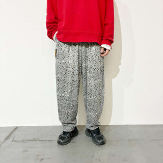 80's "made in USA" CALIFORNIA SPORT GEAR 総柄 テーパード イージーパンツ