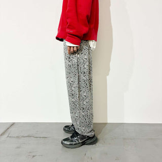 80's "made in USA" CALIFORNIA SPORT GEAR 総柄 テーパード イージーパンツ
