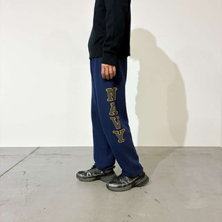 90's "made in USA" SOFEE U.S.NAVY プリント スウェットパンツ