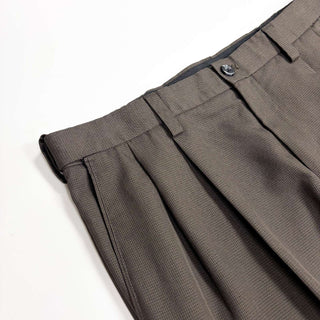 00's van heusen ハウンドトゥース 2タック ワイドスラックス