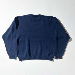 90's "made in USA" TRADER BAY アーガイル柄 コットンニット セーター