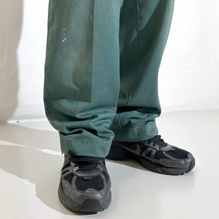 80's "made in USA" Dickies ペンキ ボロ 874 ワーク パンツ(グリーン)
