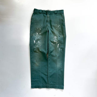 80's "made in USA" Dickies ペンキ ボロ 874 ワーク パンツ(グリーン)