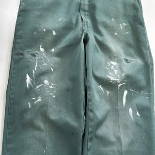 80's "made in USA" Dickies ペンキ ボロ 874 ワーク パンツ(グリーン)