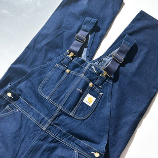 90's～00's Carhartt 濃紺 デニム オーバーオール