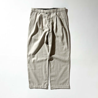 90's～ "made in dominican republic" Dockers Recode コットン×ウール グレージュ ２タック ワイド スラックス