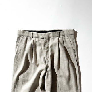 90's～ "made in dominican republic" Dockers Recode コットン×ウール グレージュ ２タック ワイド スラックス