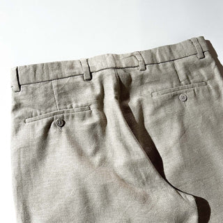 90's～ "made in dominican republic" Dockers Recode コットン×ウール グレージュ ２タック ワイド スラックス