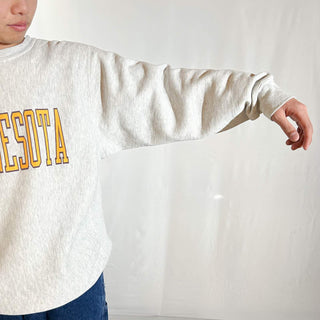 90's "made in USA" JanSport リバースウィーブタイプ カレッジ プリント スウェット シャツ